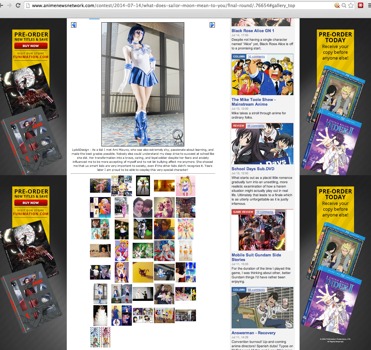 Anime News Network Sailor Moon Contest